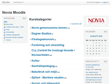 Tablet Screenshot of moodle.novia.fi